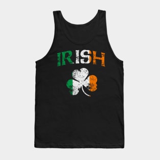 Irish Shamrock Ireland Flag St Patricks Day Fade Tank Top
